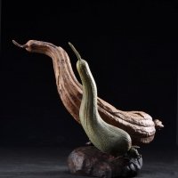 黃媽慶木雕作品114年在國聲廣播展難得一見